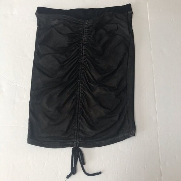 Y2K Top Womens Medium Mesh Ruched Fairy Grunge Goth Whimsigoth Witchy Rave Club - Picture 9 of 10